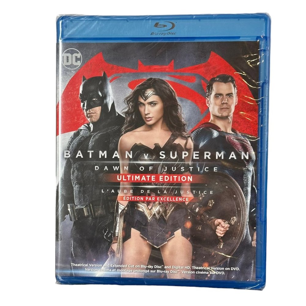2 Disc Blu-ray Batman v Superman Dawn of Justice Ultimate Edition DVD - NEW